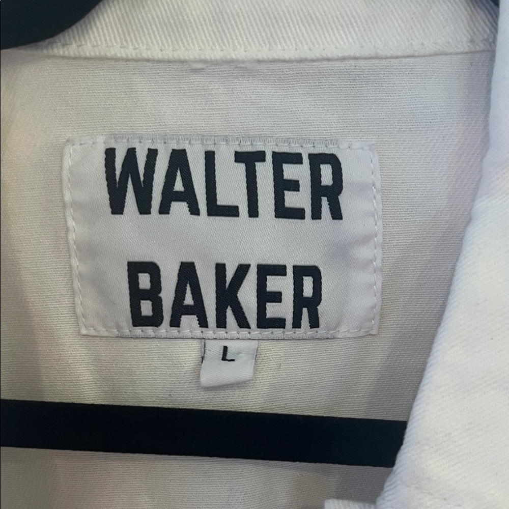Walter Baker Off-White Cropped Jean Jacket - Picture 5 of 5